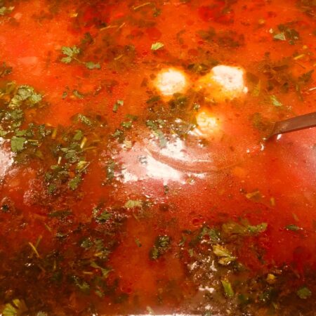 CIORBA DE PERISOARE CARNE DE PUI